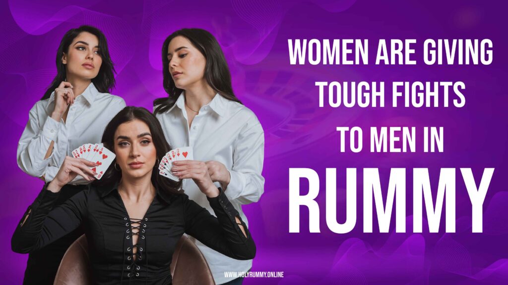 Yes, women play rummy in India and give tough fights to men. Observe the­ growing trend of women in India playing rummy, in person and online­.